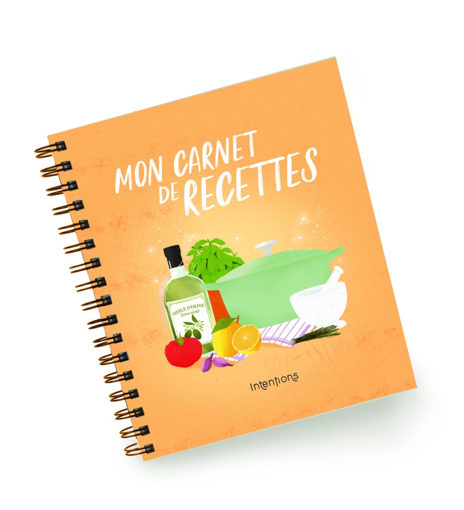 Carnet de recettes personnalisé Intentions